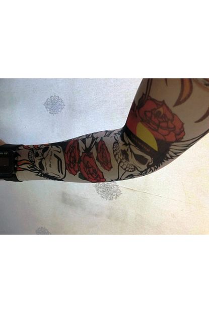 one spray tattoo cift kol giyilebilir dovme iskeletor desenler tattoo sleeve fiyati yorumlari trendyol