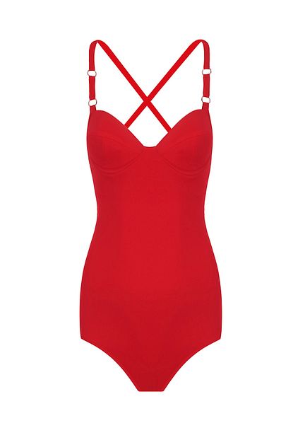 Confidante Lingerie Kadin Kirmizi Balenli Mayo Trendyol