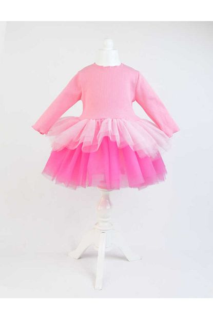 Le Mabelle Kiz Cocuk Pembe Tutulu Elbise Trendyol