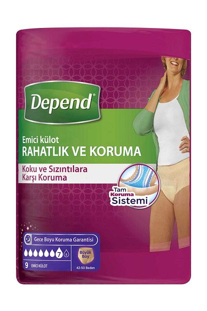 Depend Emici Kulot Kadin Buyuk 9 Lu Trendyol