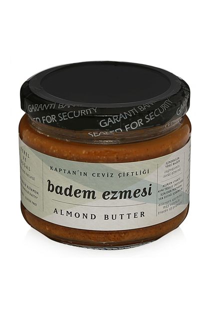 kaptan in ceviz ciftligi 100 yerli badem ezmesi almond butter 250 gr fiyati yorumlari trendyol