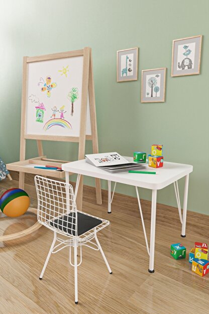 Evdemo Cocuk Masa Sandalye Takimi Siyah Trendyol