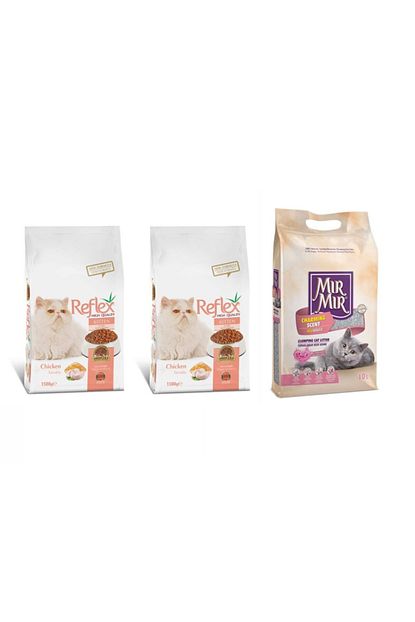Reflex Tavuklu Yavru Kedi Mamasi 3 Kg Ve Mirmir Kedi Kumu 10l Trendyol