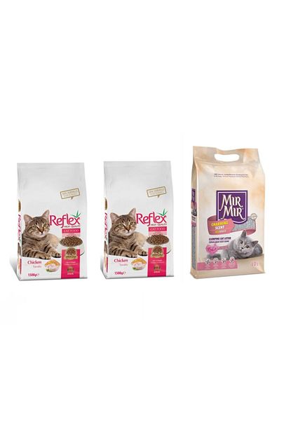 Reflex Tavuklu Yetiskin Kedi Mamasi 3 Kg Ve Mirmir Kedi Kumu 10 L Trendyol