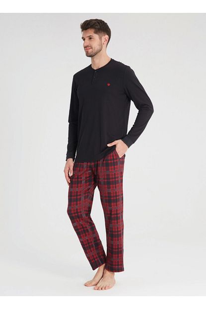 Blackspade Erkek Pijama Takimi 30333 Siyah Trendyol