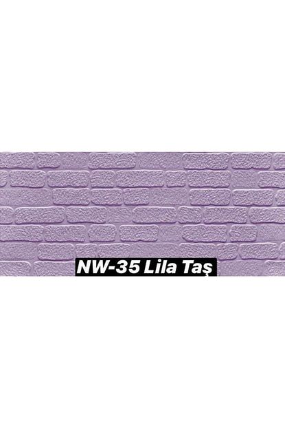 Renkli Duvarlar 70x23cm 0 16m2 Kendinden Yapiskanli Duvar Paneli 3d Duvar Kaplama Nw35 6 5mm Lila Trendyol