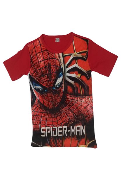 Elitbebe Erkek Cocuk Siyah Dijital Baskili Kisa Kollu Tisort Spiderman Trendyol