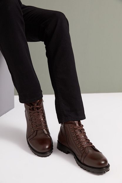 Ziya Kahve Erkek Bot Bootie 103415 398011 Trendyol