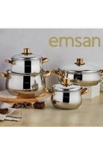 Emsan Azure 8 Parca Celik Tencere Seti Trendyol