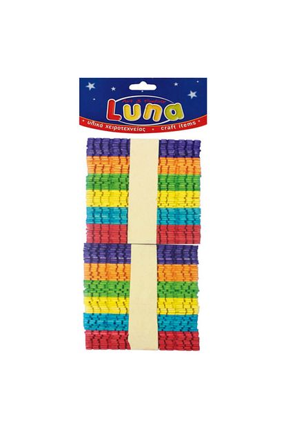 Luna Ahsap Renkli Tirtikli Cubuklar 100 Lu Lna0601642 Trendyol