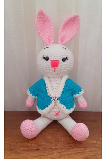 kulaklar dahil 42cm arigumi bear sevimli kazakli tavsan