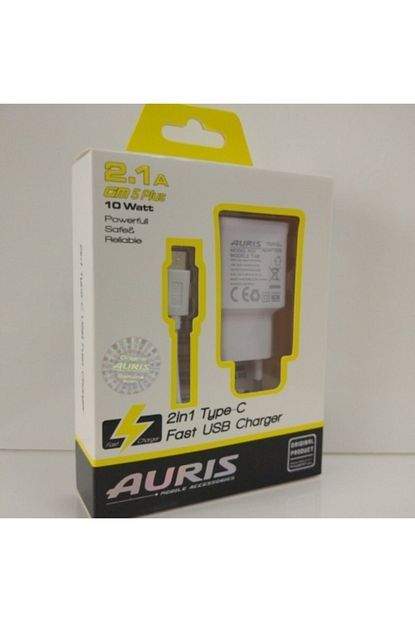 auris type c simsek sarj aleti 2 1a
