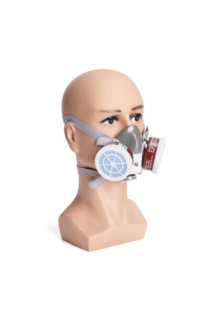 Mustesna Is Guvenligi Kemikal Maske Kaynak Boya Sprey Cila Kalorifer Komur Gaz Toz Maske Trendyol