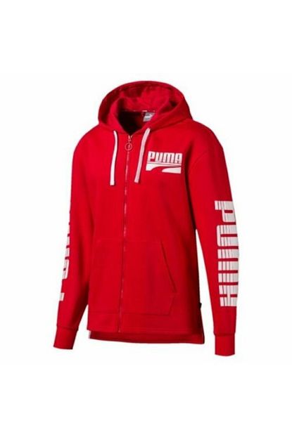 Puma Erkek Kirmizi Rebel Bold Fzhoody Fl Sweatshirt Trendyol