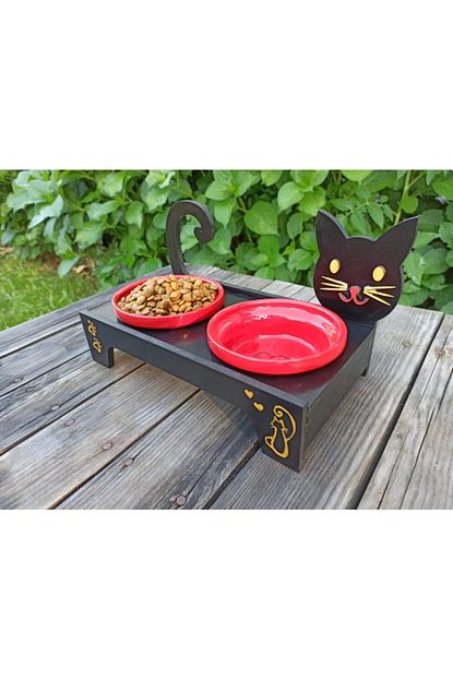 Toprak Art Kedi Seramik Mama Kabi Trendyol