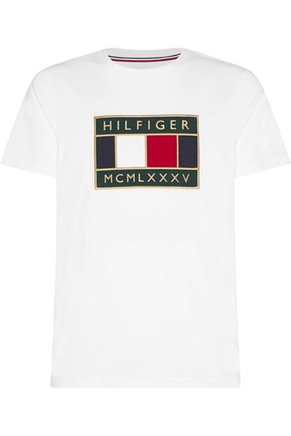 Tommy Hilfiger Erkek Beyaz T Shirt Trendyol