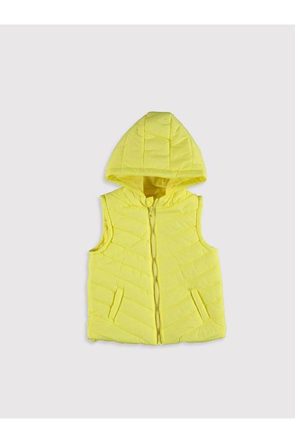 Lc Waikiki Kiz Bebek Sari Yelek Trendyol