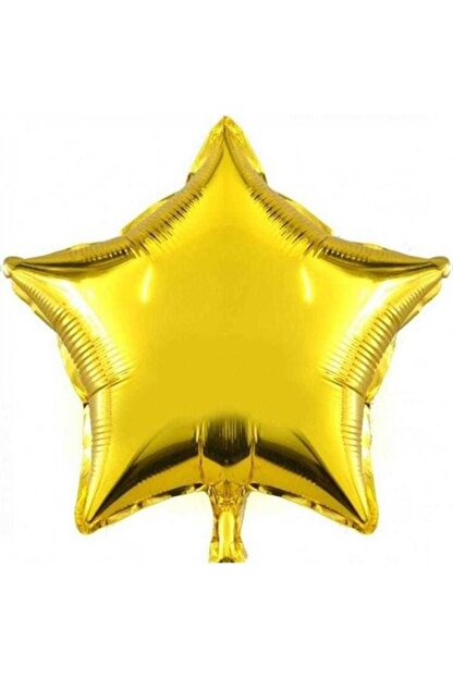 Parti Dolabi Altin Sarisi Gold Yildiz Folyo Balon 45cm Helyumla Ucan Trendyol
