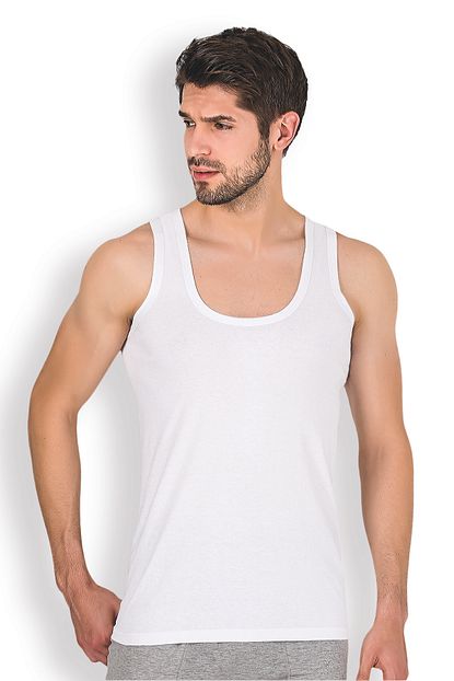 Prens Erkek Beyaz Penye Atlet 1001 Trendyol