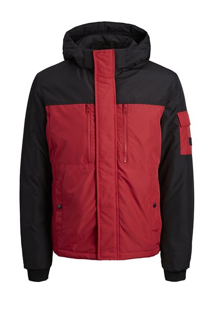 Jack Jones Erkek Tango Kirmizi Fonksiyonel Mont 12173876 Jjfergus Trendyol