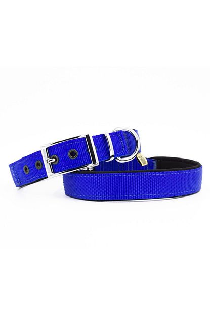 Petzanya Elit Dokumadan El Yapimi Kopek Boyun Tasmasi 2 5x42 50cm Royal Blue Trendyol
