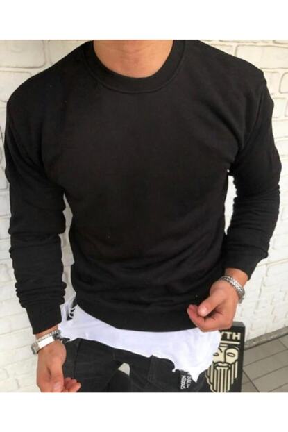 Baros Erkek Siyah Sweatshirt Trendyol