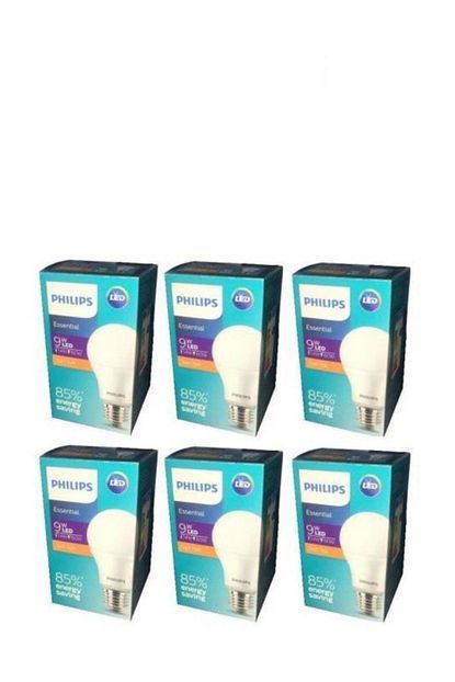 Philips 9w Essential Led Ampul E27 Duylu Sari Isik 6 Adet Trendyol