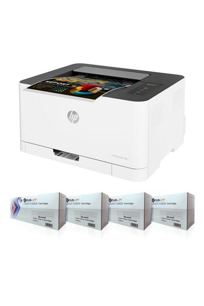Hp Color Laser 150a Renkli Lazer Yazici 4zb94a Sinirsiz Chipli Ve Tam Dolu Pluscopy Tonerli Trendyol Hp 107w dolan tonerli̇ 4zb78a lazer yazıcı sınırsız chipli. hp color laser 150a renkli lazer yazici