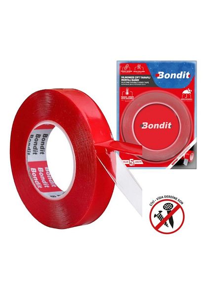 Bondit Silikonlu Cift Tarafli Akrilik Seffaf Bant 40mm X 5mt Trendyol