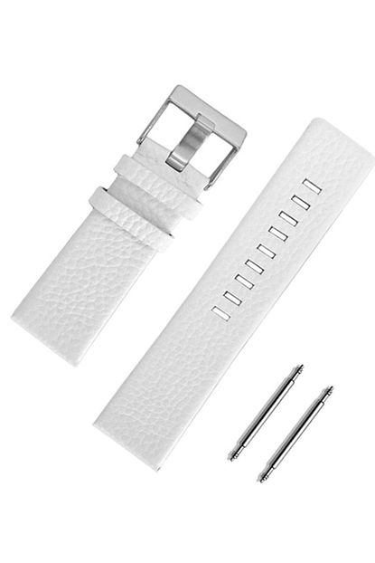 Fossil Saat Uyumlu 22mm Beyaz Renk Hakiki Deri Saat Kordonu Kayisi Trendyol