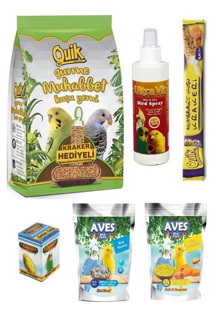 Quik Gurme Muhabbet Kusu Yem Ve Bakim Seti 500 Gr Trendyol