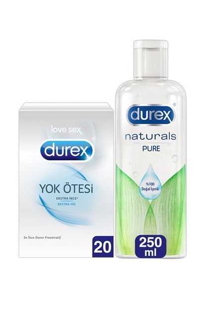 Durex Kayganlastirici Jel Naturals 250 Ml Extra His Prezervatif 20 Li Ekonomik Paket Trendyol