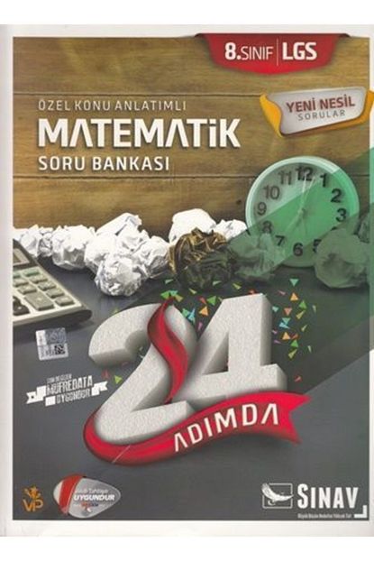 Sinav Yayinlari Sinav 8 Sinif Lgs Matematik 24 Adimda Soru Bankasi Trendyol