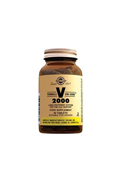 Solgar Vm 2000 Multivitamin 90 Tablet Trendyol