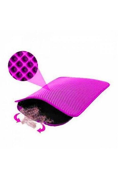 Miapet Elekli Kedi Tuvalet Onu Paspasi 90 X 59 Cm Pembe Trendyol