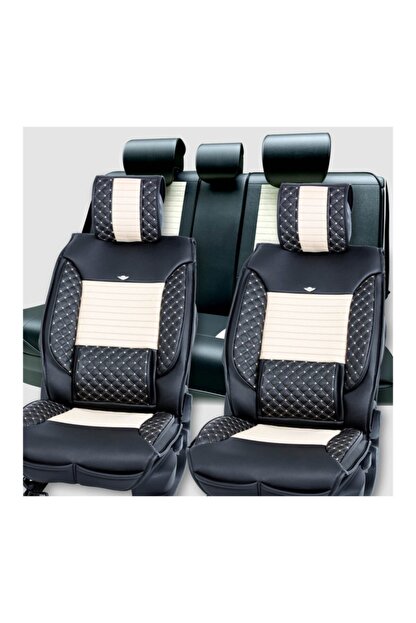 stil luks oto koltuk kilifi siyah bej kia optima fiyati yorumlari trendyol
