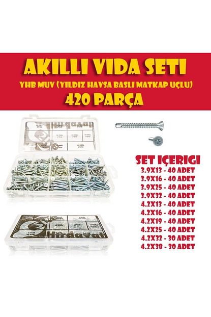 Site Hirdavat Akilli Vida Seti 420 Parca Yildiz Havsa Basli Matkap Uclu Trendyol
