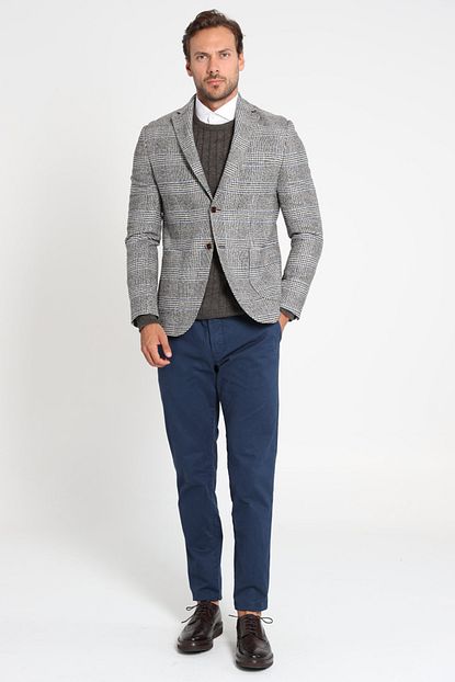 Lufian Erkek Slim Fit Platon Spor Blazer Ceket Kahverengi 112140017100400 Trendyol