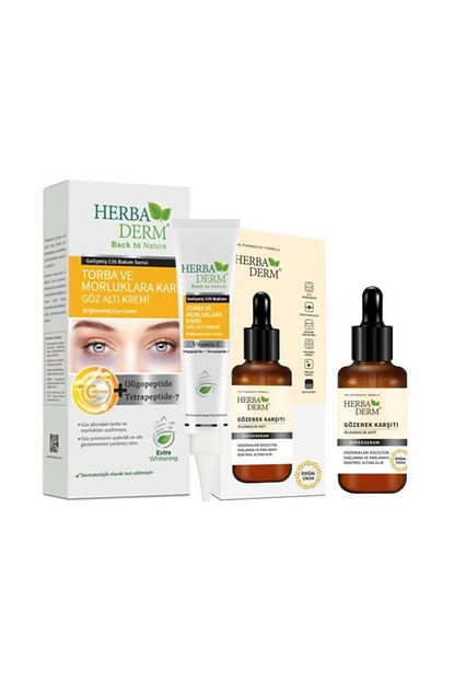 Herbaderm Gozalti Torba Ve Morluk Kremi Ve Gozenek Karsiti Serum 2 Li Avantaj Paketi Trendyol
