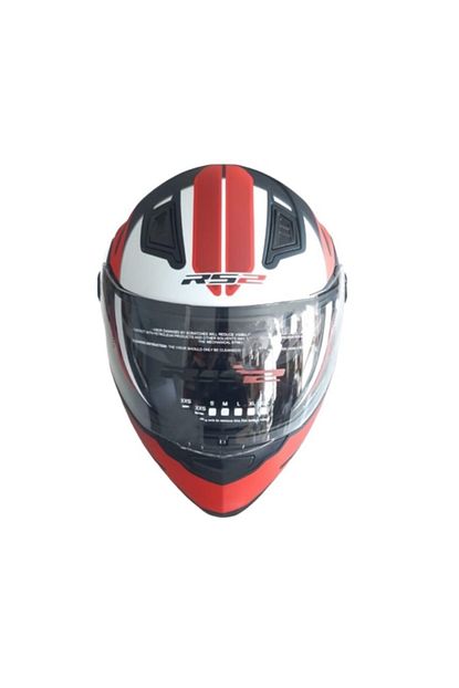 Rs2 Full Face Kask Gunes Vizorlu 1283 Mat Siyah Kirmizi Beyaz Trendyol