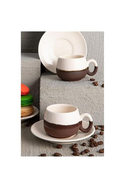 Doreline Coffeart El Yapimi Turk Kahvesi Espresso Fincan Seti 2 Li Trendyol