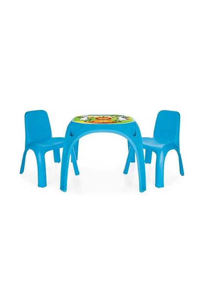 Pilsan Unisex Cocuk Mavi Iki Sandalyeli King Masa Trendyol