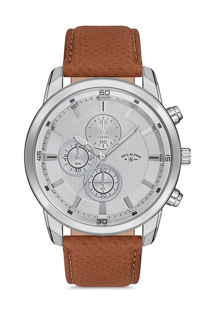 Aqua Di Polo 1987 Erkek Kahverengi Kol Saati Apwa038203 Trendyol