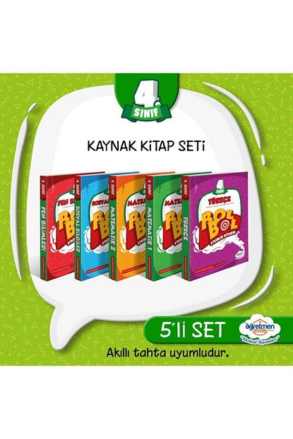 Ogretmen Evde Ilkokul Yayinlari Ogretmen Evde Yayinlari 4 Sinif Set 5 Kitap Trendyol