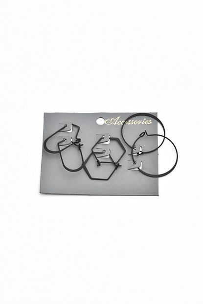 La Dess Accessories Collections Ld Coklu Kart Siyah Halka Besgen Kupe Trendyol
