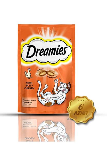 Dreamies Tavuklu Kedi Odul Mamasi 60 G 6 Adet Trendyol
