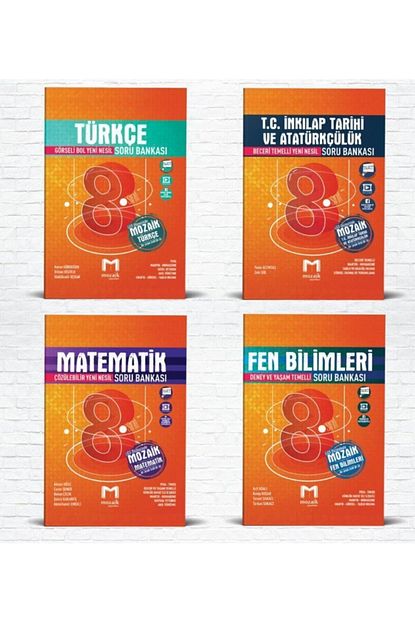 Seckin Kitabevi Kirtasiye Mozaik Yayinlari 8 Sinif Soru Bankasi Seti Trendyol