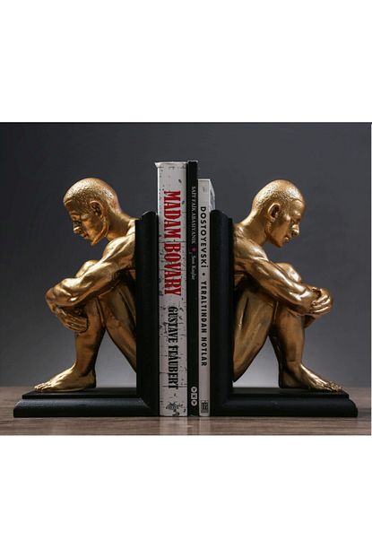 Gift Garden Insan Figurlu Kitap Tutucu Gold Trendyol