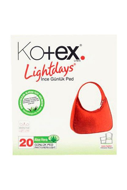 Kotex Gunluk Ped Lightdays 20 Li Parfumsuz