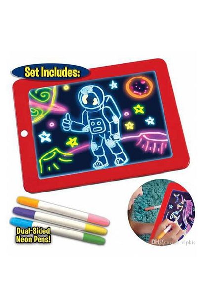 magic pad cizim panosu led isikli